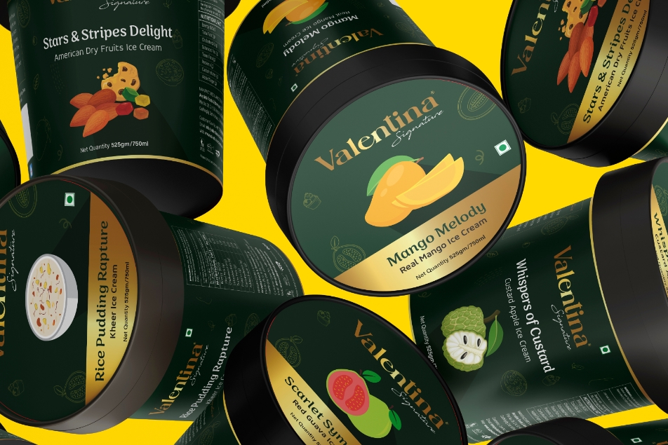 Valentina Ice cream | Packaging design