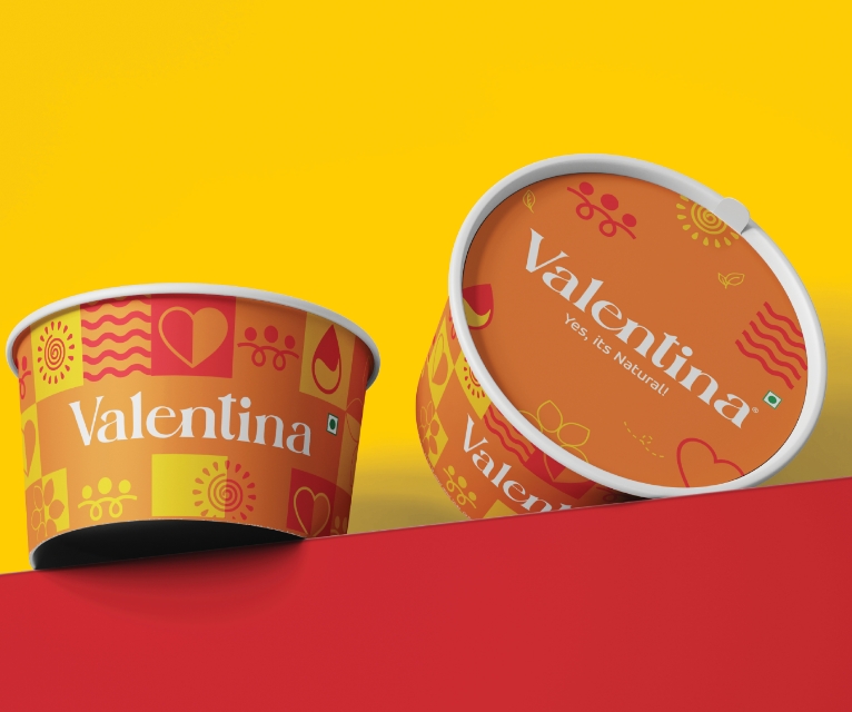 Valentina Ice cream | Packaging design