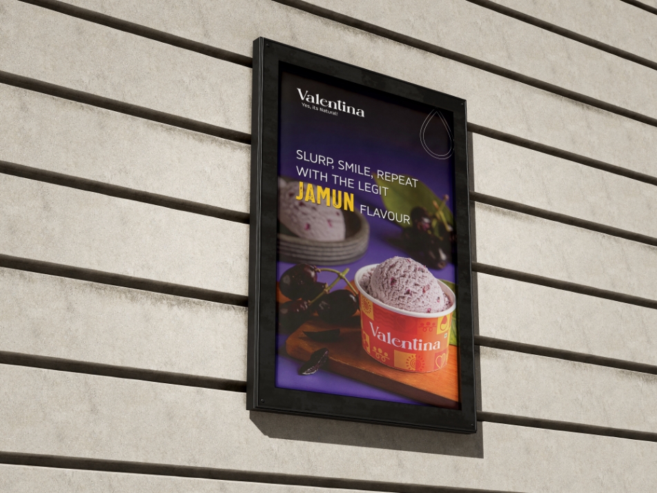 Valentina Ice cream | Poster design