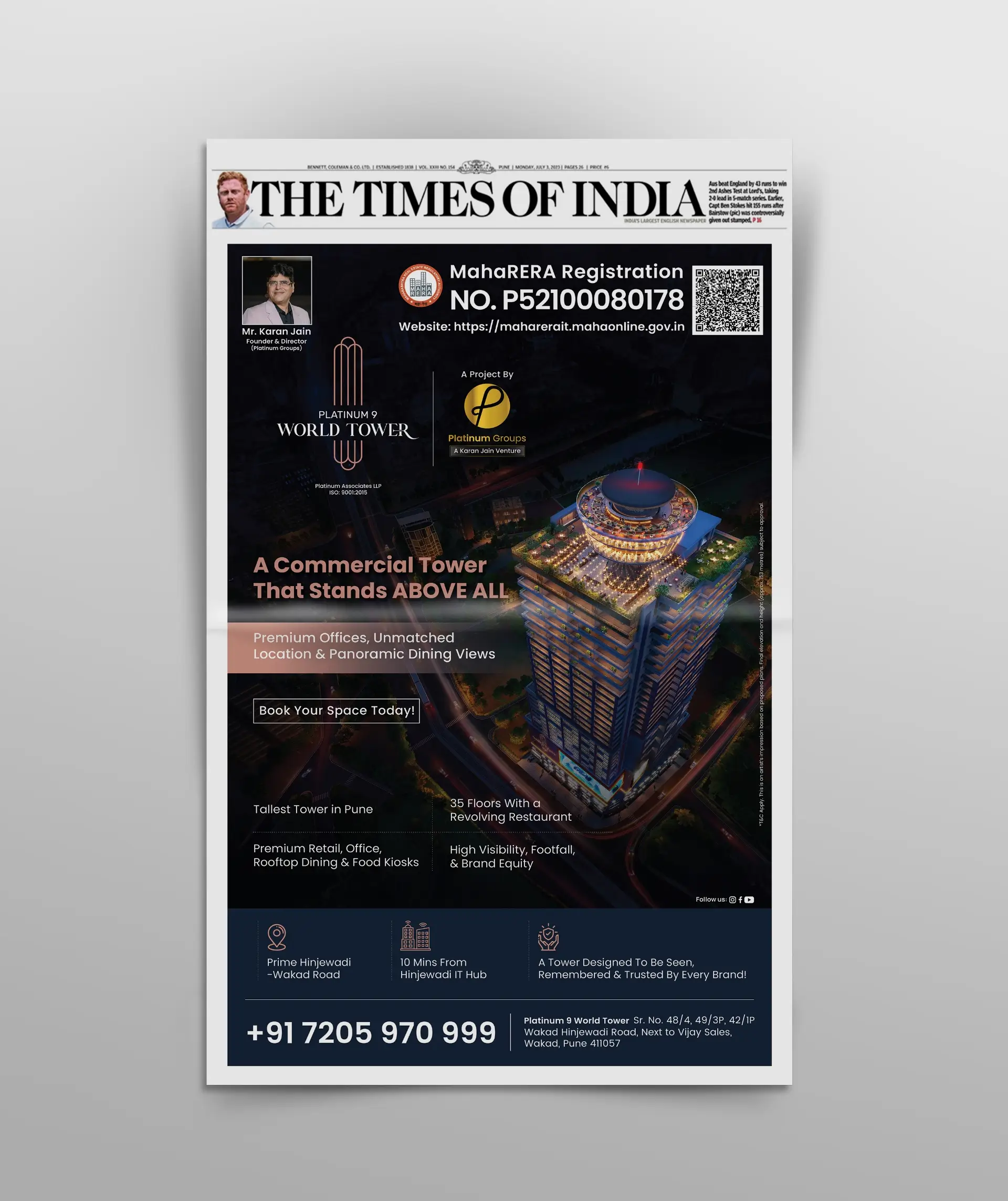 Platinum Groups News Paper ads